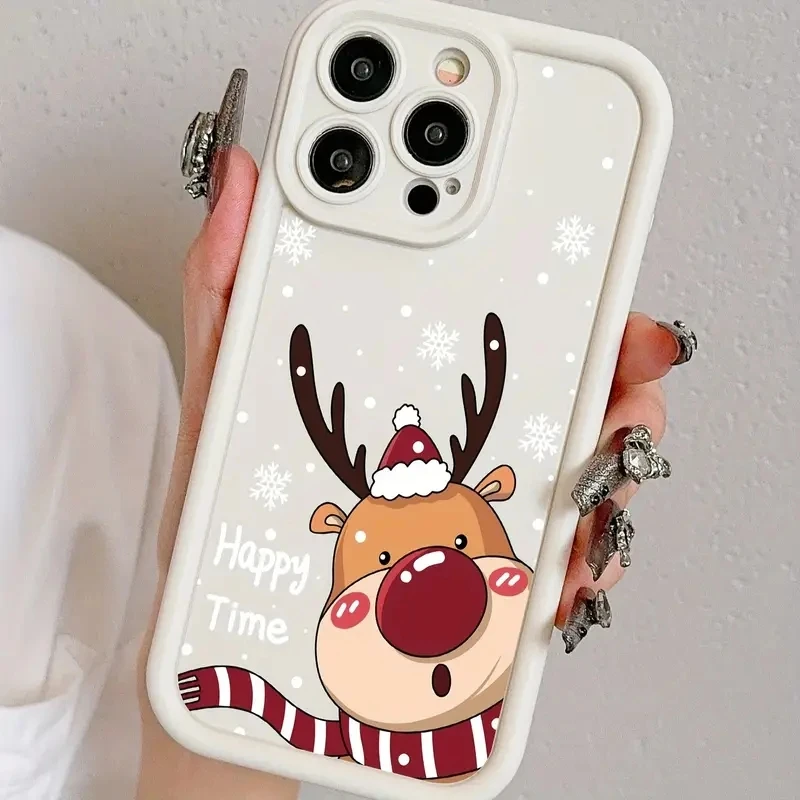Para Xiaomi 14T funda Poco F6 funda de teléfono con ciervos navideños para Xiaomi Mi 11 Lite 13T 13 12T 12 14 Poco M6 X6 X5 X3 F5 Pro - imagen 4