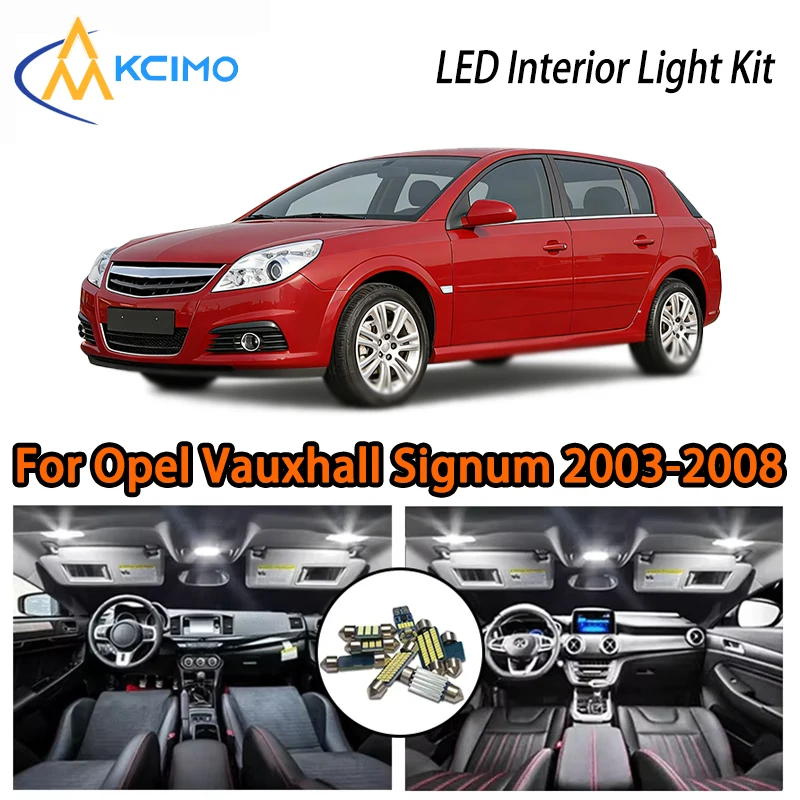 

Best LED Interior Lights For Opel Vauxhall Signum 2003-2008, Two Colors Choice Super Bright Easy Install Decor