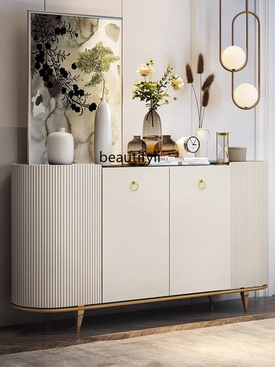 

Light Luxury Household Solid Wood Shoe Cabinet Living Room Modern Entrance Cabinet Bedroom Drawer Chest of D