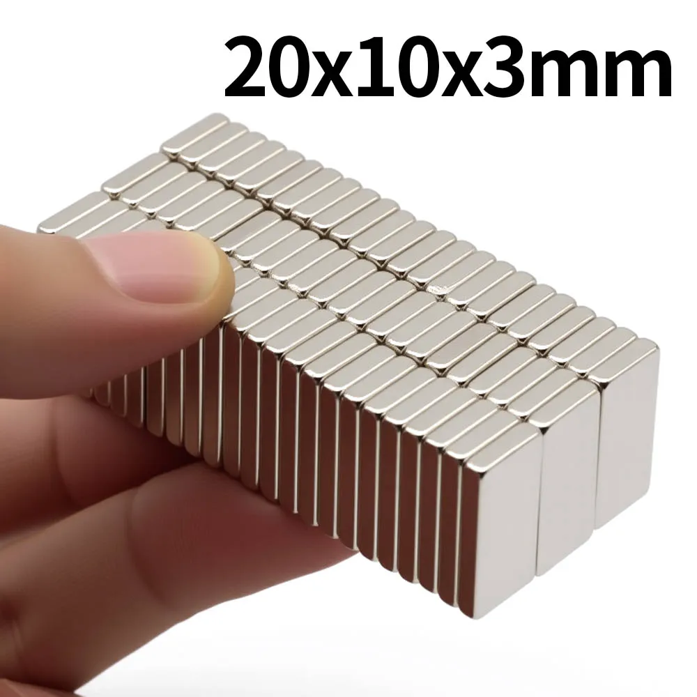 

20x10x3mm Super Strong Neodymium Magnet N35 NdfeB Permanent Magnetic imanes Block Powerful Magnets Refrigerator Magnet