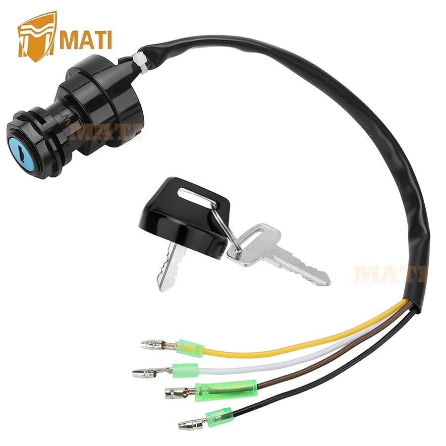 

MATI Ignition Key Switch for Kawasaki Bayou 185 KLF185 1985 1986 1987 1988 27005-1112 27005-1125 27005-1124 Warranty 1 year