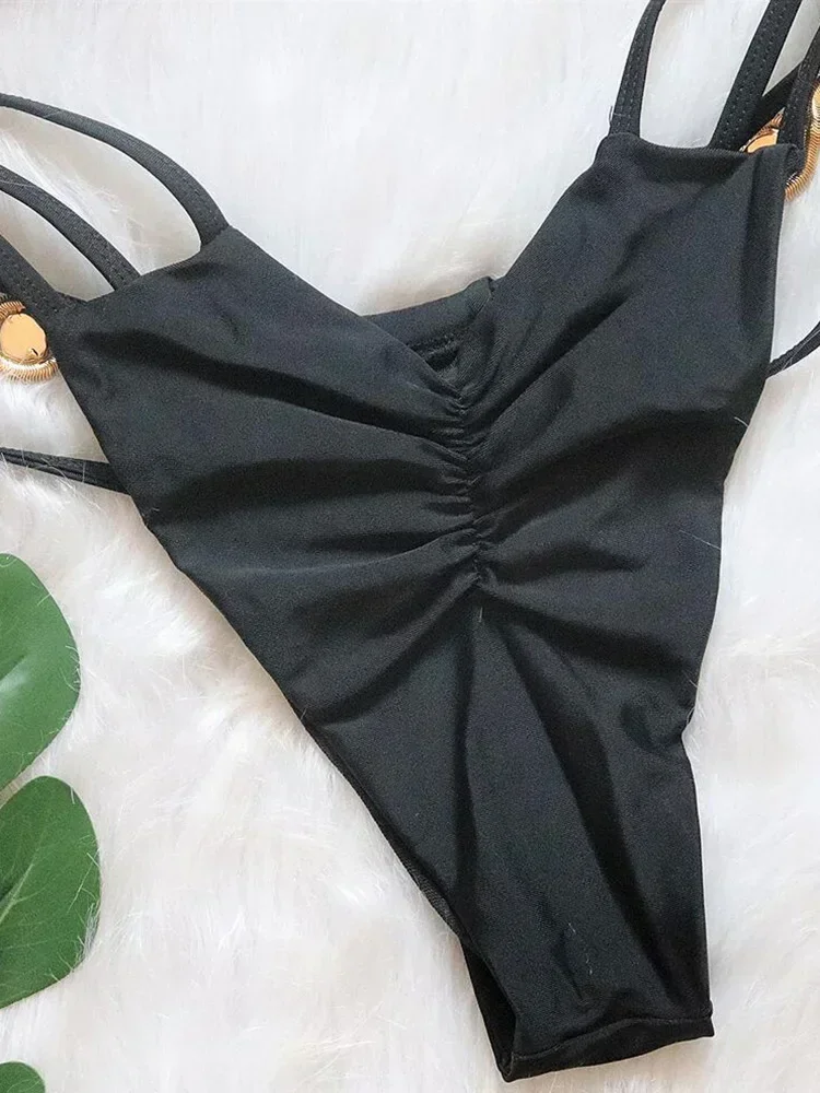 Sexy Halter Jewelled Diamond Bikini Women Swimsuit Female Swimwear Two-pieces Bikini set High Cut Bather Bathing Suit Swim Lady