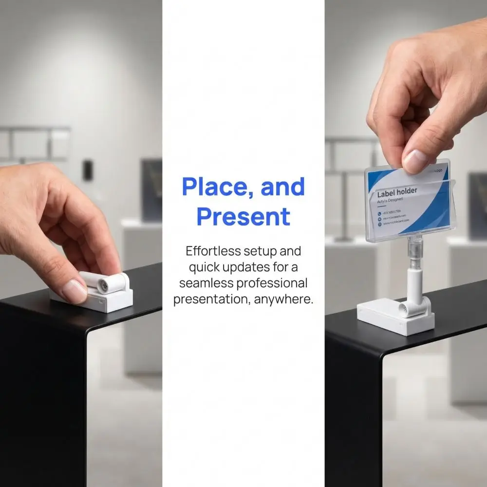 Sign Heavy Duty Magnetic Shelf Label Holders Frame Clip Magnetic Label Holder Stand Sign Holder Business