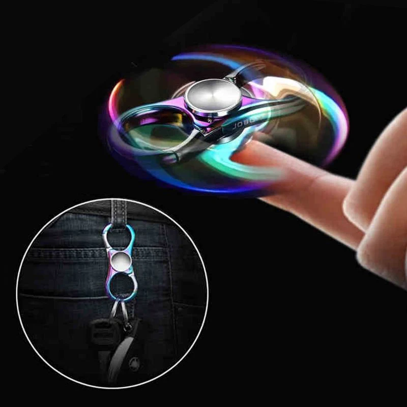 Wielofunkcyjny Metal EDC brelok kółko do kluczy brelok Fingertip Fidget Spinner Hand Spinner antystresowa zabawka dla dzieci prezent