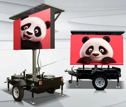 Outdoor mobile LED advertising vehicle, in car LED display screen, trailer LED screen, stage truck LED video wall