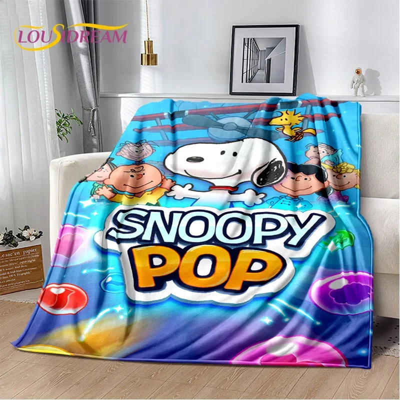 3D Cartoon Snoopy Dog Cute Soft Flannel Blankets,Throw Blanket Comfortable Blanket for Picnic Beds Sofa Home Bedroom Kids Cover