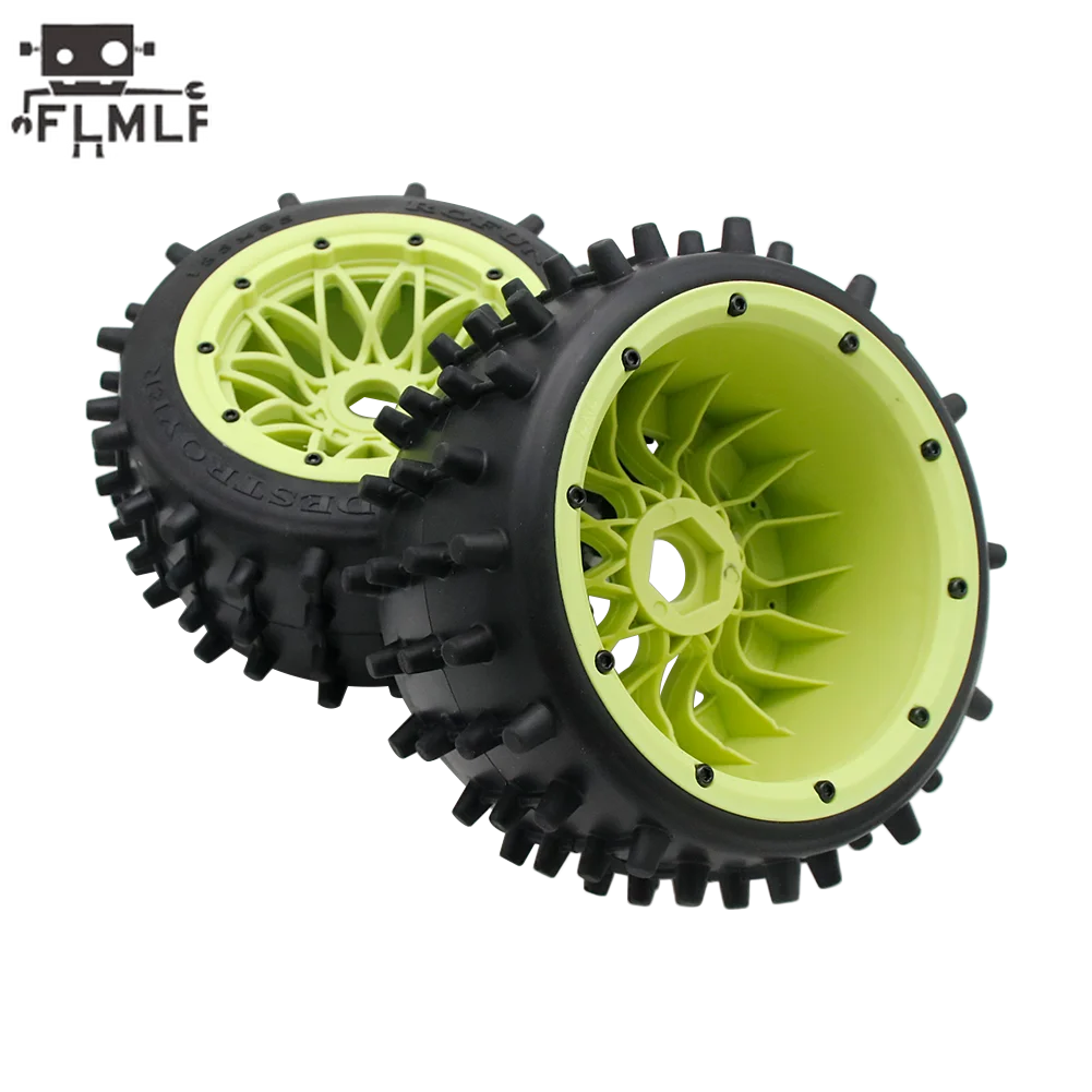 Super Sterke Grip Nail Band 185X85mm en Nylon Wielnaaf voor 1/5 Hpi Rovan Km Gtb Baja Losi 5tve-t RCMK LOST DBXL Buggy Onderdelen