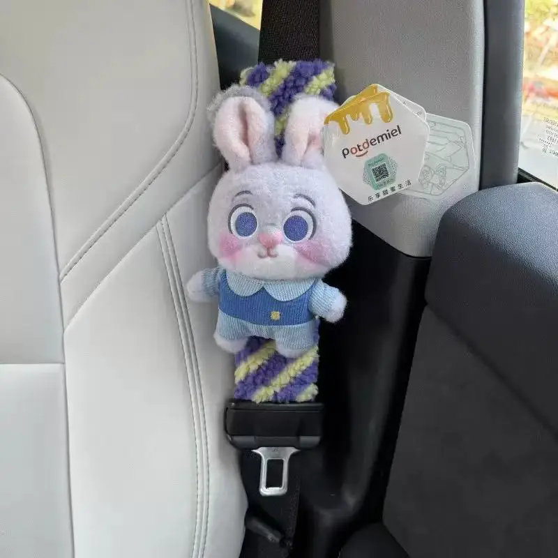 Disney Zootopia 2, Plüsch-Sicherheitsgurt, Kawaii-Puppe, Judy Hopps, Knabber, Gary, Polizist, Spielzeug, Kawaii, weiches Geschenk für Kinder und Freunde
