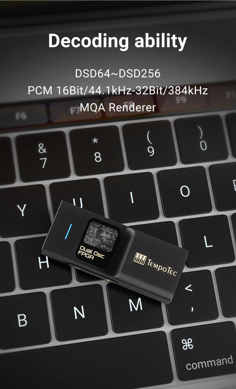 

Усилитель для наушников TempoTec Sonata BHD Pro USB DAC, 4,4 мм и 3,5 мм, PCM384kHz, DSD512, MQA8X, TIDAL для iPhone, Android, MacOS и WIN