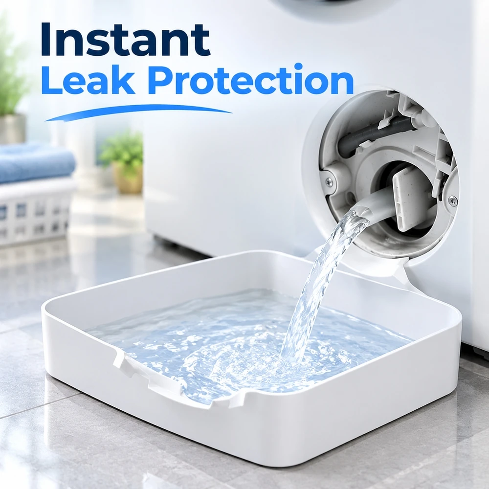Washing Machine Anti Slip Thick Tray Leak Proof Floor Protection Base Support Collection Pan for Bosch Siemens Equip