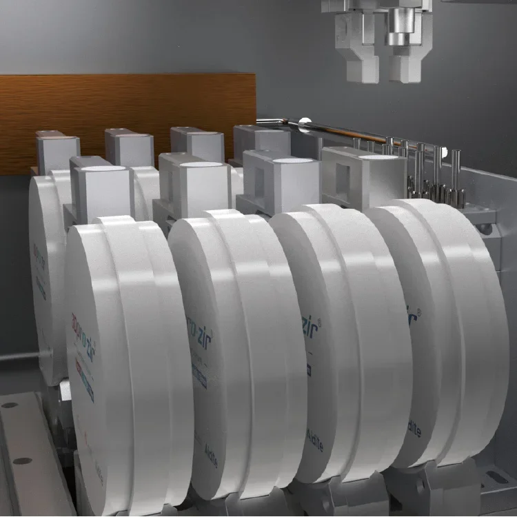 معدات القطع الرطبة Aidite آلة طحن الأسنان Cad Cam ذات 5 محاور للاستخدام في مختبر Denta