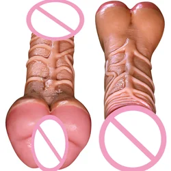 Butt Plug Cortile Dilatatore Masturbatore maschile femminile Unisex Dildo Plug anale vaginale Giocattoli del sesso per le donne Uomini 2in1 Giocattolo erotico Adulti