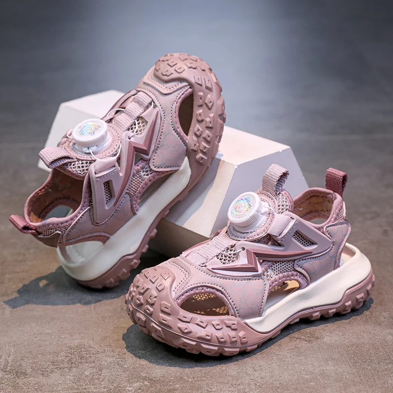 

Childrens Beach Shoes for Girls Soft Comfort Outdoor Sports Luxury Design 2025 Summer Outdoor Sandals for Kids