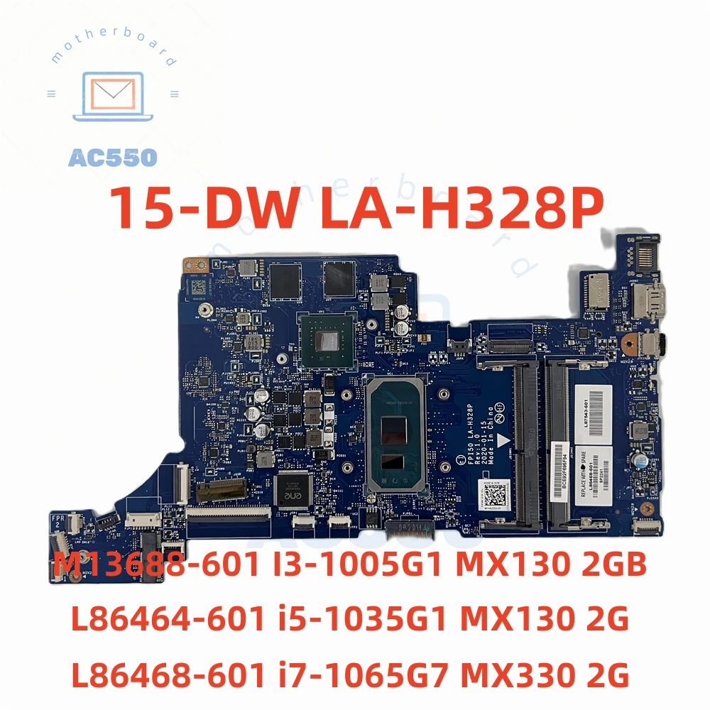 

Laptop Motherboard M13688 L86464 L86468-601 LA-H328P For HP 15-DW WITH I3-1005G1 i5-1035G1 i7-1065G7 Fully Tested