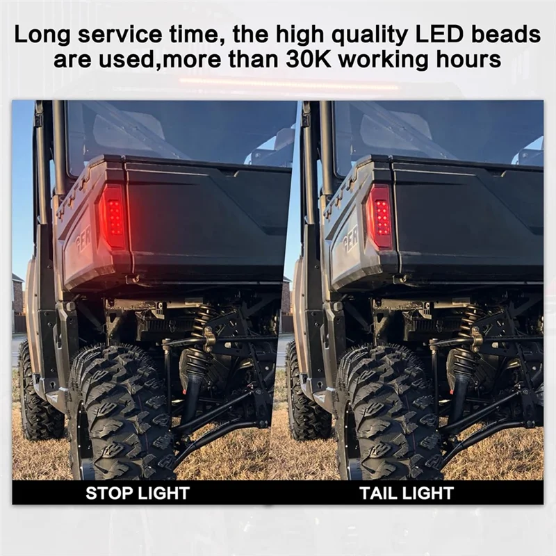 

UTV Tail Light For Polaris Ranger 570 900 1000 XP General 1000 Rear Brake Stop Light-Boom