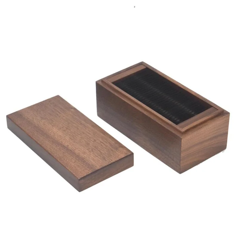 Precision sharpening tool for tailors and fashion designers - Black Walnut Sewing Chalk Knife Sharpener and Fine Grinder