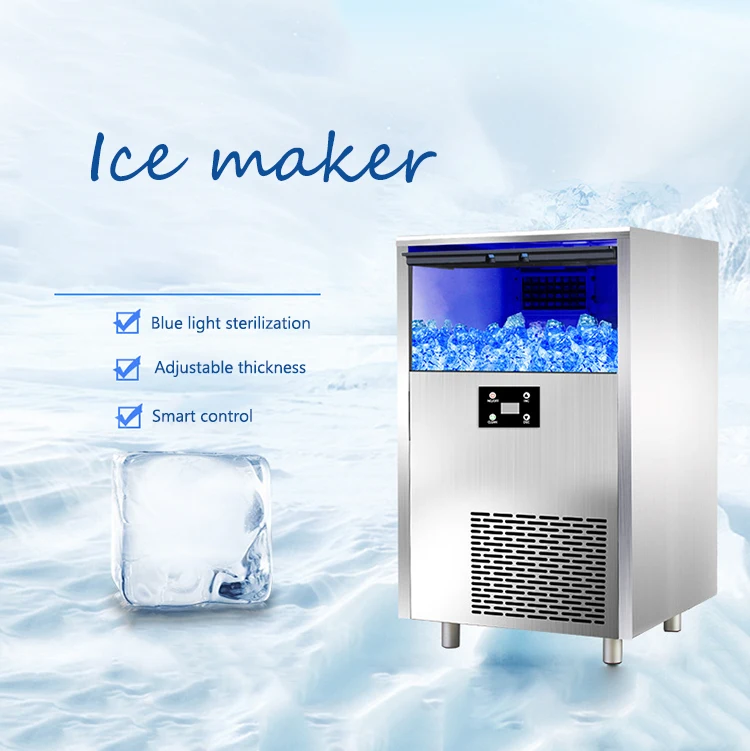 Máquina para hacer hielo de alta productividad 100Kg 250Kg 500Kg Máquina para hacer hielo comercial Máquina para hacer cubos comerciales
