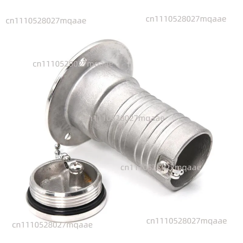 Boat 316 Stainless Steel FUEL 38mm 1-1/2'' Deck Fill Filler Cap Oil Tank with Keyless Cap Yacht Caravan