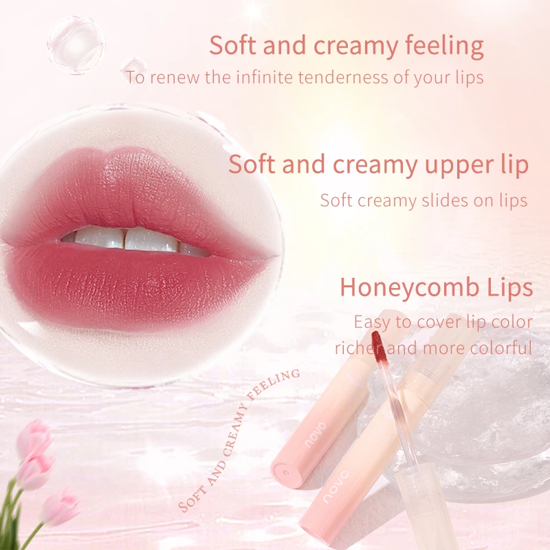 Cloud Velvet Matte Creamy Lip Glaze Soft Mist Lipstick Long Lasting Pigmented Lightweight Smooth Lip Gloss Rich Color Cosmetics