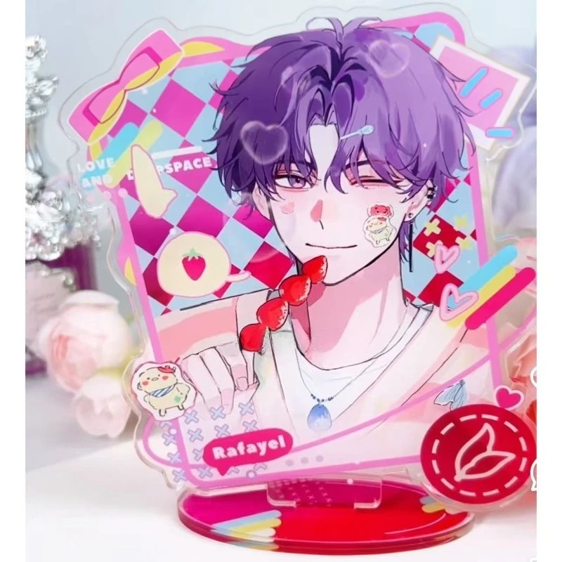 ความรักและ Deepspace Caleb Xavier Zayne ส่วนบุคคล Creative Stand เครื่องประดับโต๊ะนักเรียนการ์ตูนน่ารักตารางวันหยุดของขวัญ