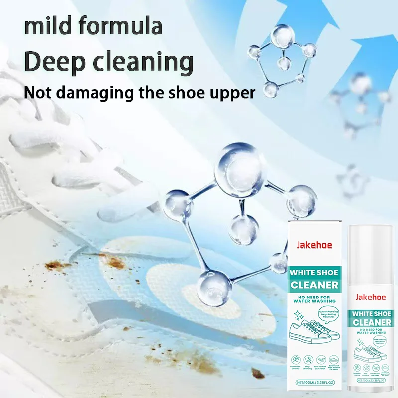 

Powerful White Shoe Cleaning Gel: Deep Cleans Dust, Stains & Yellowing on Soles & Edges. Quick Dry, No Washing Required!