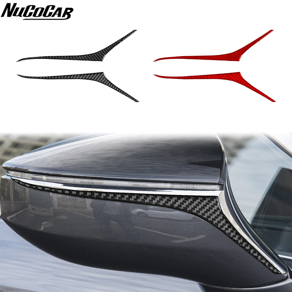 For Lexus ES 250 300h 350 2012-2018 Carbon Fiber Rear-view Mirror Impact Panel Car Accessories Exterior Decorative Stickers