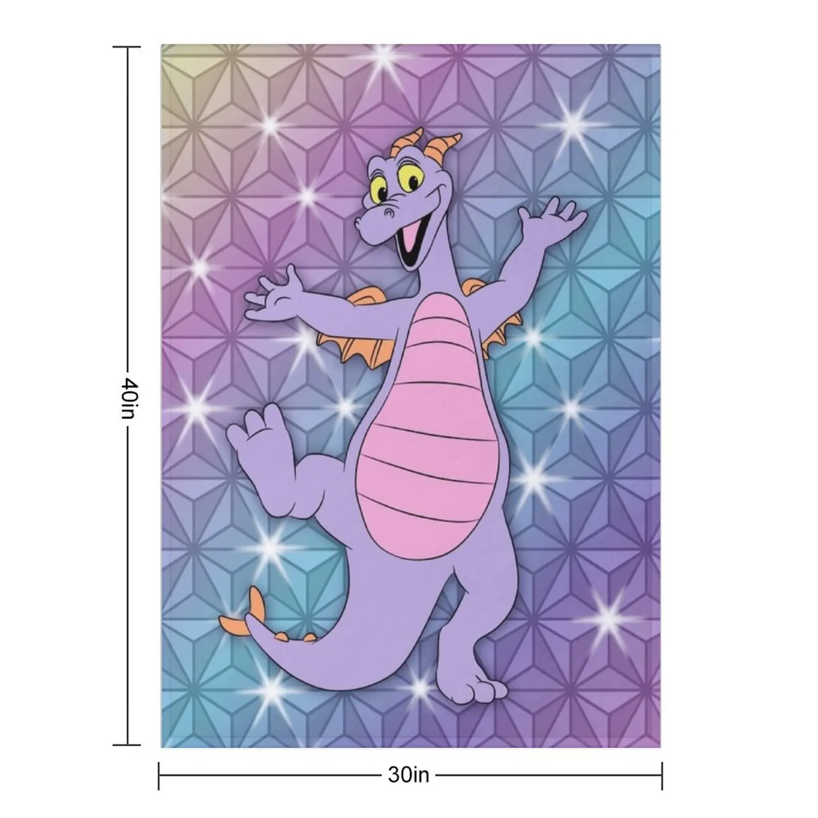Epcot Figment Beacon of Magic Throw Blanket Plaid on the sofa Decorative Sofas Hairy Nap Sofa Quilt Blankets For Bed Blankets