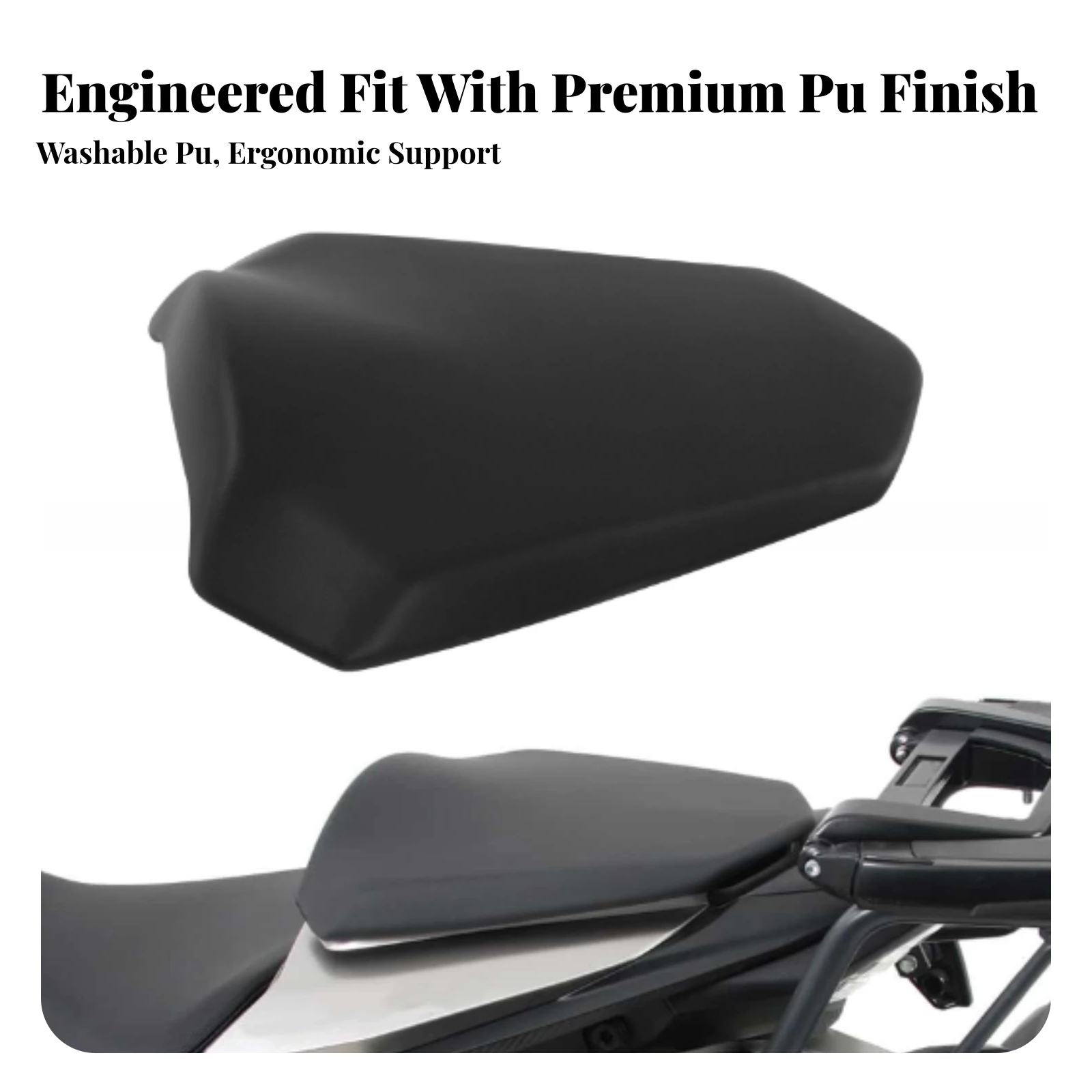 Rear Passenger Pad Seat Tailored Rear Seat Cushion Pillion Pad Long-Lasting Contoured for Riders, Road Trips, Commuting