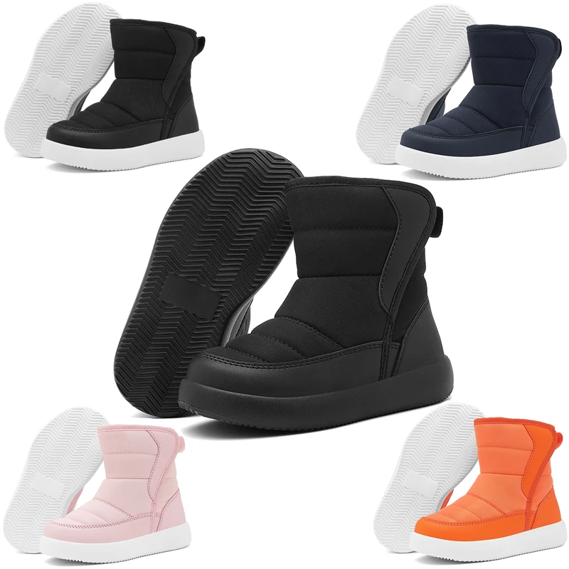 

Winter Warm Kids Snow Boots Plush High Top Anti-Slip Casual Children Good Waterproof Cloth Shoes Thicken Boy Girls Cotton Shoes