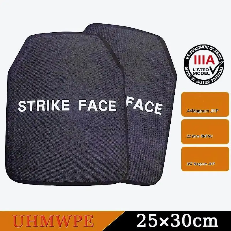 10x12 inch lightweight tactical defense board 3A protective board PE independent tactical vest insertion board