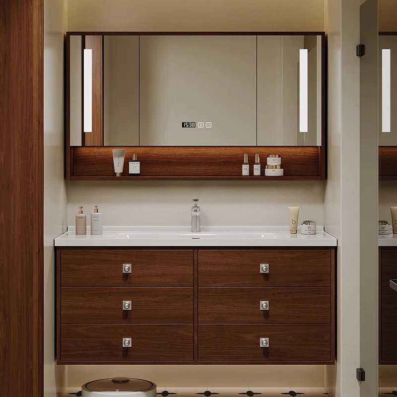 

Desgin Mirror Cupboard Perfume Organizer Mirror Quality Skincare Cupboard Modern Drawers Sink Archivadores Trendy Furniture