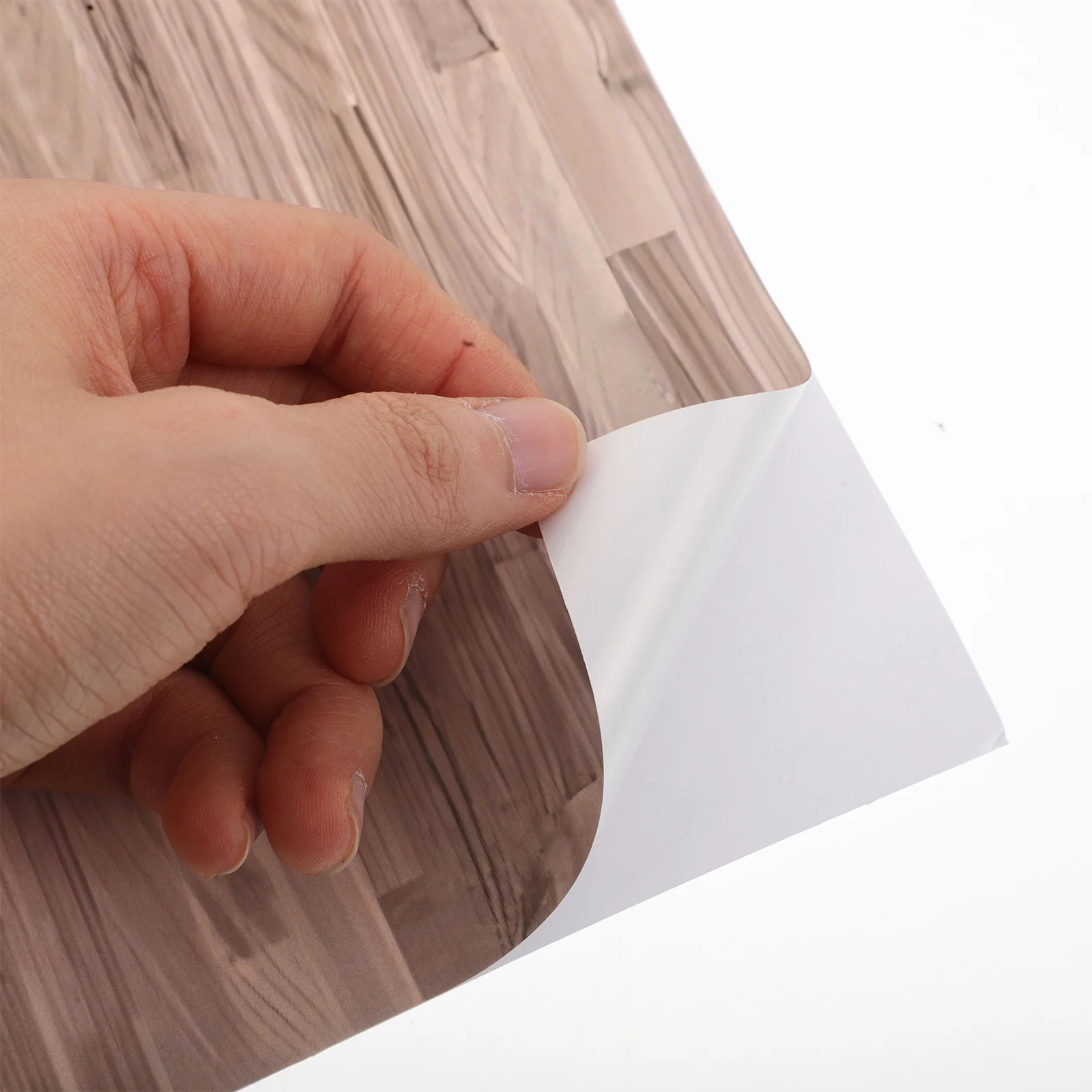 24 قطعة ملصقات أرضيات بيت الدمى واقعية الخشب الحبوب قشر عصا ورقة 29x21 سنتيمتر مصغرة ورق حائط ذاتي اللصق للمنزل الصغير