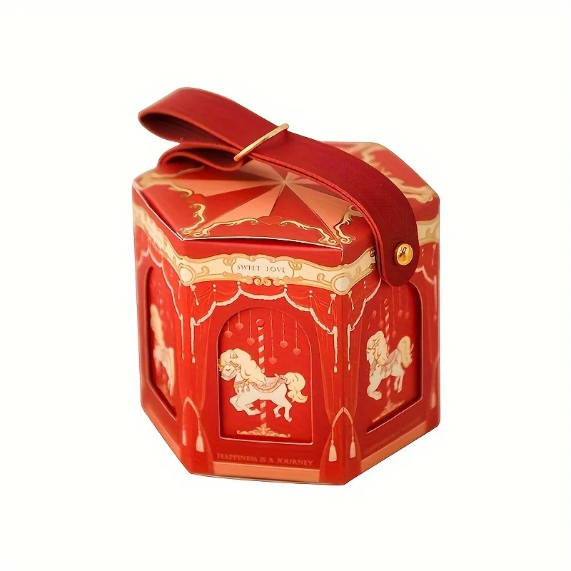 

20pcs, Carousel Candy Gift Box Wrap Wedding Birthday Party Gift Bags Anniversary Gift Giving Club Christmas Gift Box Supplies