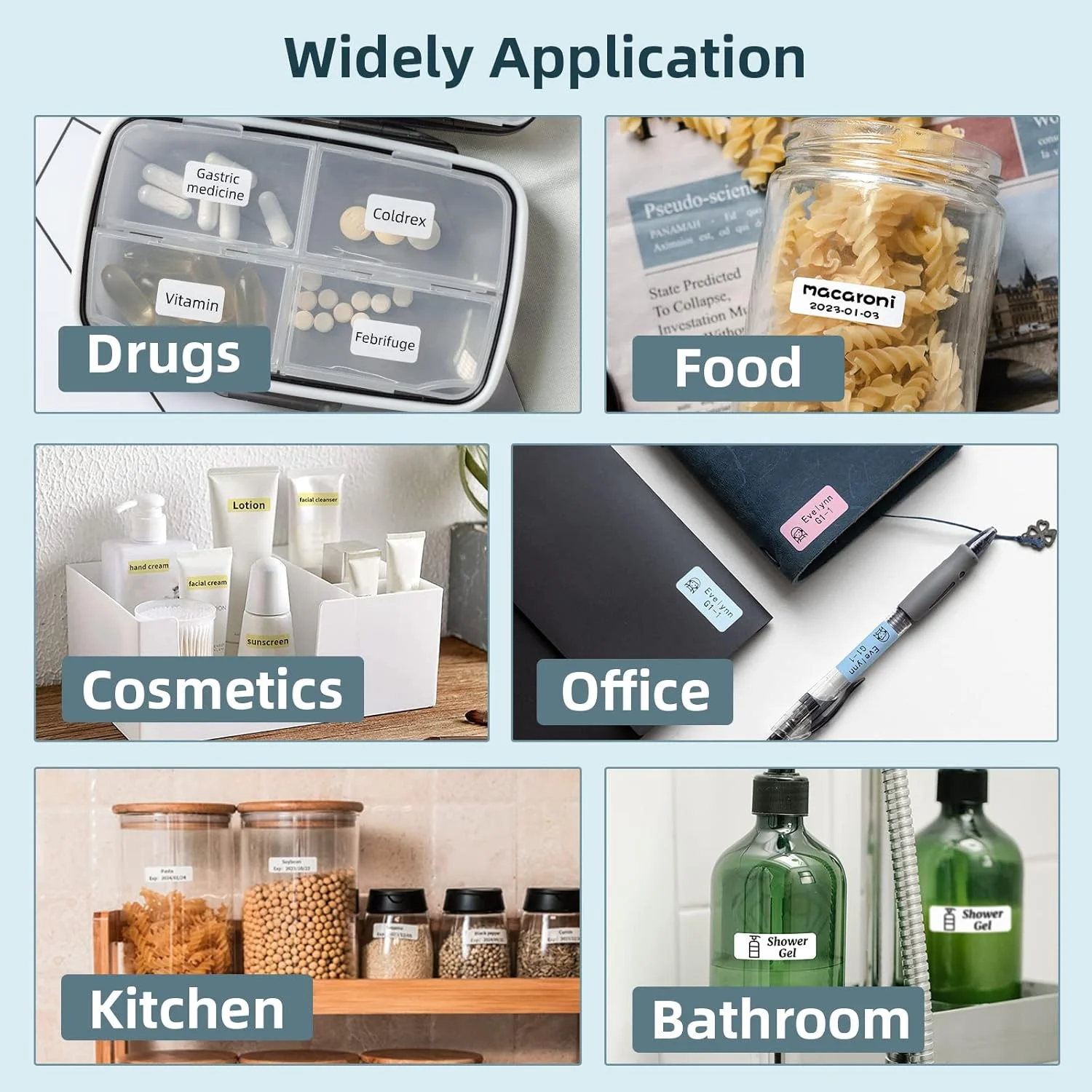 D30 Label Maker Machine with Tape - Bluetooth thermal Portable  Label Printer Labeler Sticker Maker Compatible with  D30 iOS&And