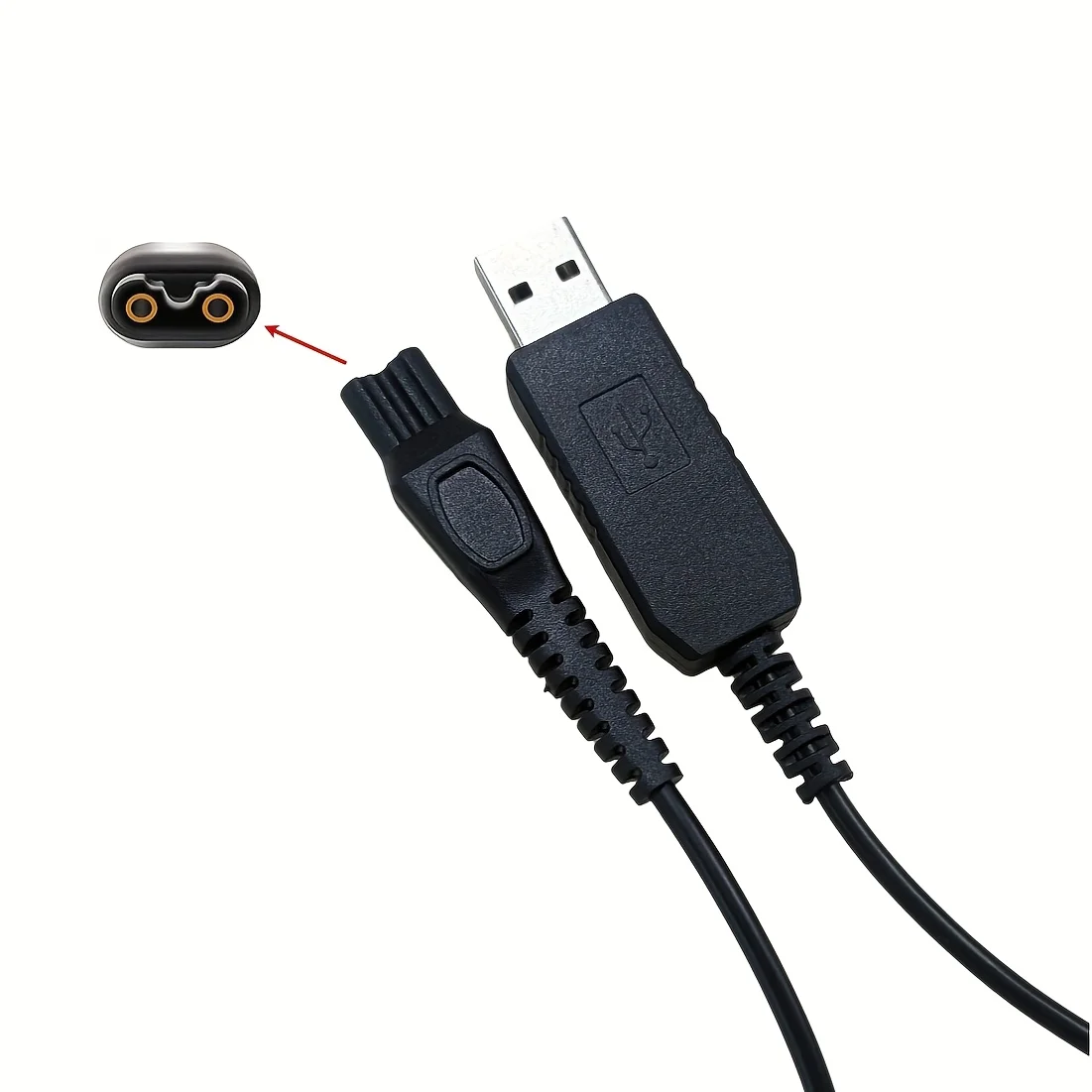 Adaptador de Cargador USB HQ8505 de 8V para Afeitadoras Eléctricas Philips, Cable de Alimentación de Repuesto para S5077 S5079 S5080 S5082 S5090 S5091