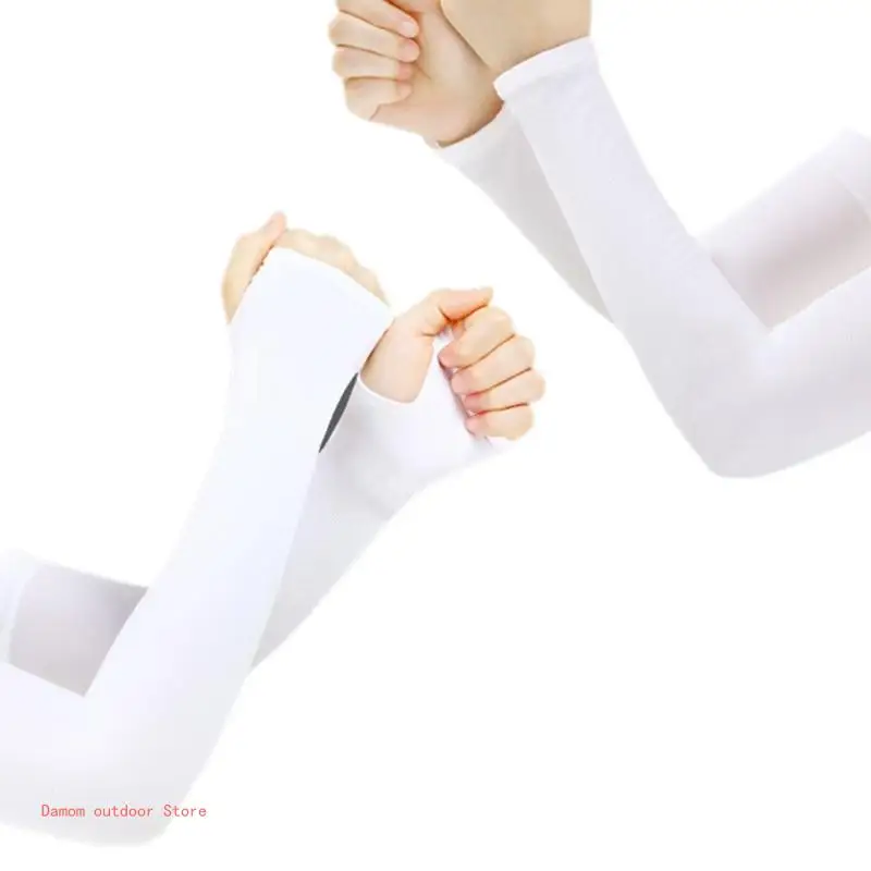 2Pairs Cooling Arm Sleeves, Moisture-Wicking Arm Sleeves for Women Men Outdoor Gardening Sports Running Cycling Hiking