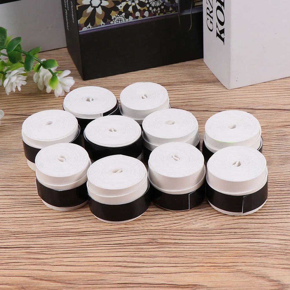

12 Pcs Racket Grip Tape Anti Overgrips for Tennis Badminton Sweat Absorption PU Breathable Sport Hand Pole