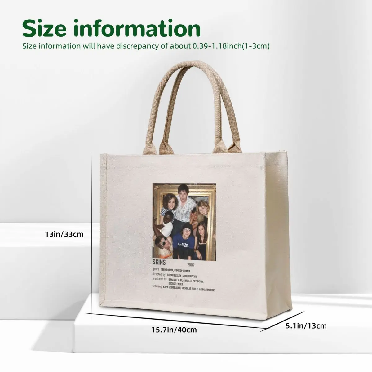 Skins 2007 Alternative Poster Tote Bag shopping cart bags reusable shopping bag Women's handbag the tote bag