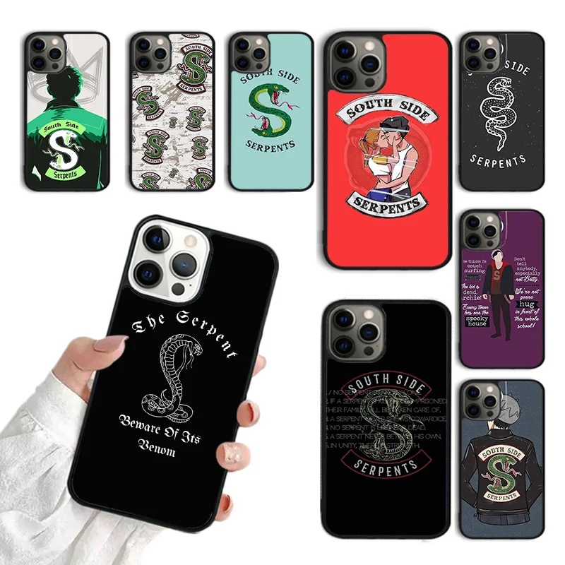 حافظة هاتف TV Riverdale Southside Serpent لهاتف آيفون 17 Air 15 16 11 12 13 14 Pro Max Cover لهاتف آيفون 17 Air Max Plus Fundas