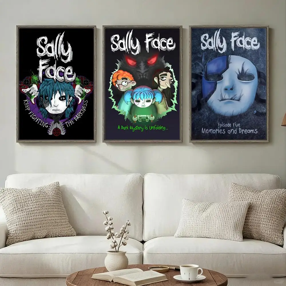 Game S-sally F-face Poster Wall Art Print Poster for Living Room Bedroom Home Decor