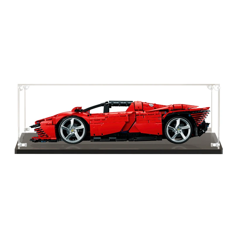 Acrylic Display Building Block Display Box 42143 Dustproof HD Display Box Building Block sp3 Car Display Box(62 * 30 * 20cm）