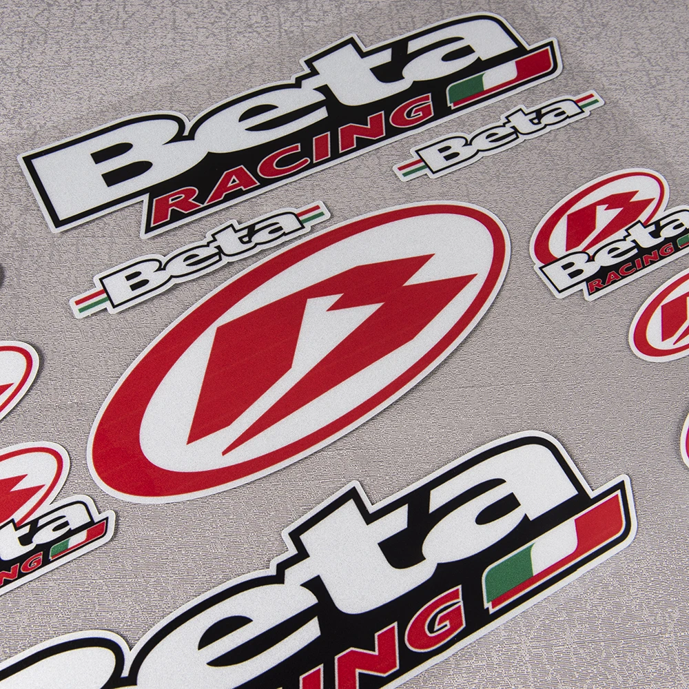 Reflektierende wasserdichte 12-teilige Beta Racing Aufkleber Motorrad Auto Aufkleber Vinyl Grafik Kit selbstklebende Fensterdekoration – Detail 6