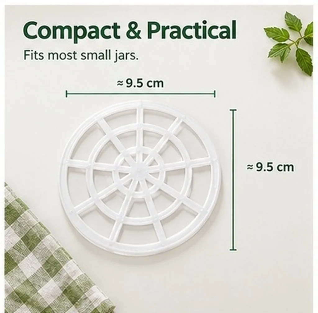 15Pcs Fermenting Mesh Presser Helper for Pickling Vegetables Kimchi Beverages Compact Size Jar Press Fixer Fermentation
