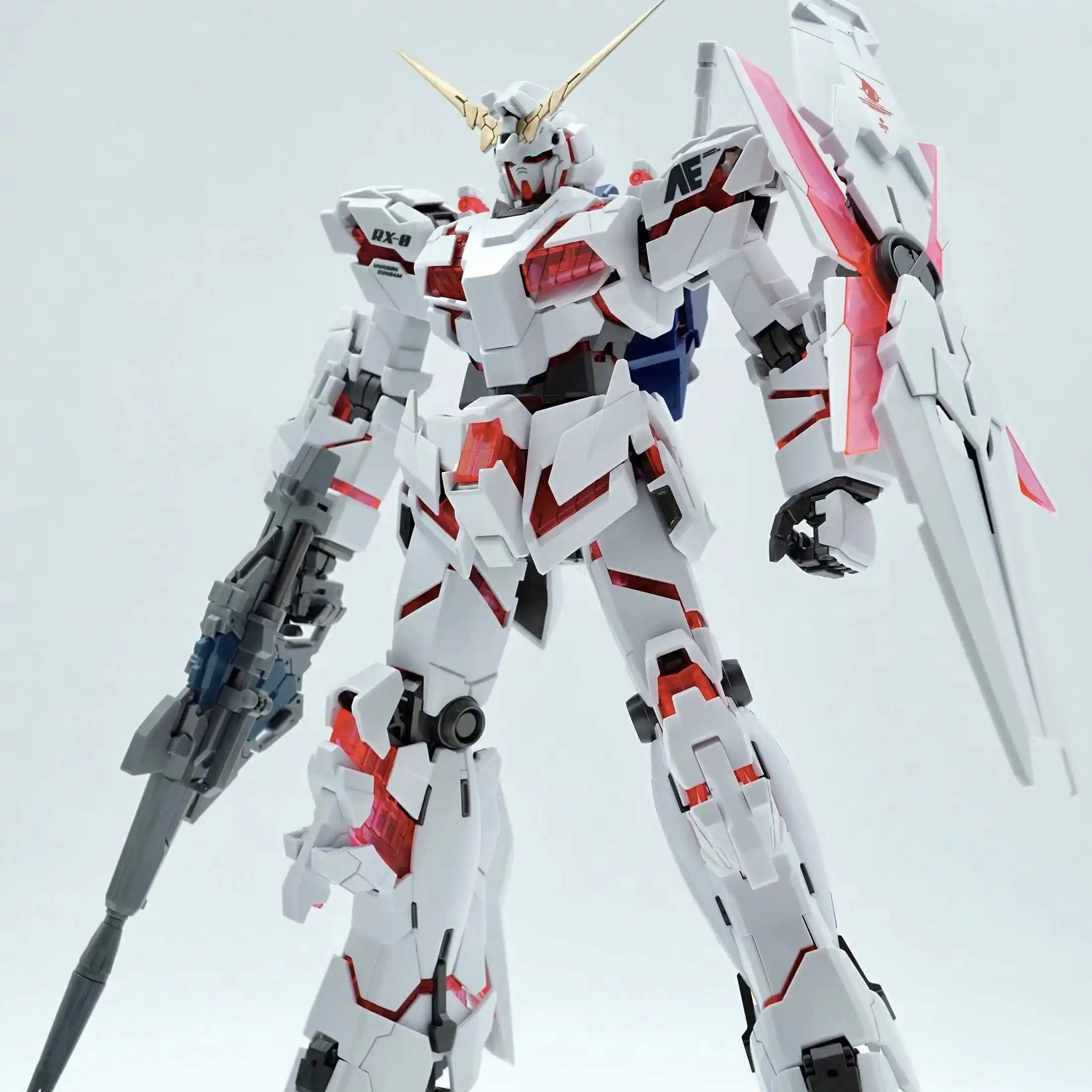 DABAN 6637 RX-0 White UNICORN MG 1/100 Explosive Armor Unit 1 Assembly Plastic Model Kit Action Toys