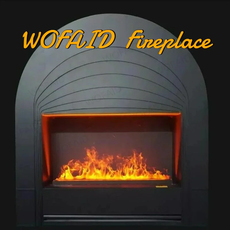 

3D Steam Fire Water Vapor Heliovision Flame Electric Fireplace With Woods Cracking Sound Humidifier - Colorful Flame Fire Place