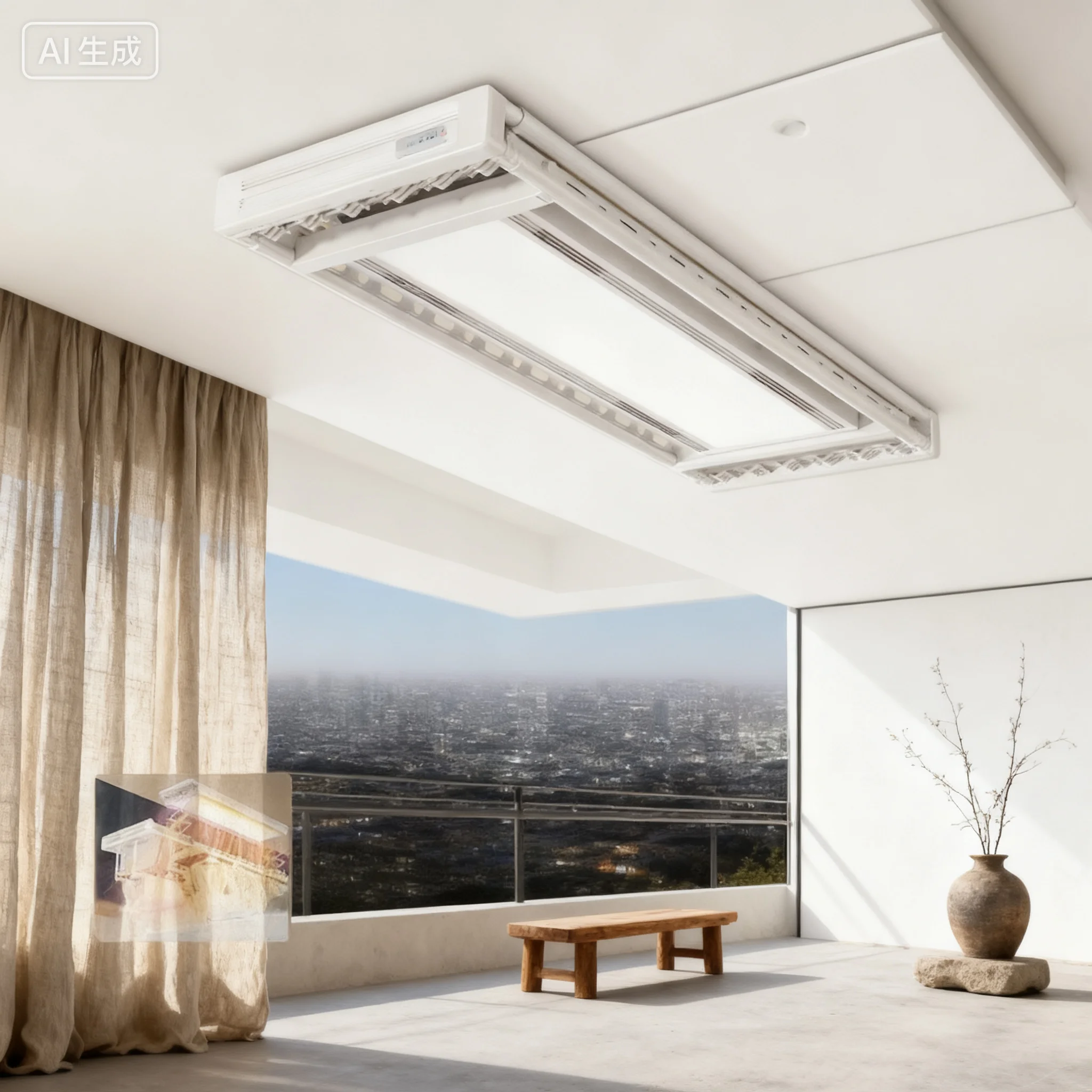 

Современная интеллектуальная электрическая сушилка для одежды с управлением через приложение, умный дом, бытовая автоматическая настенная потолочная подъемная сушилка, вешалка