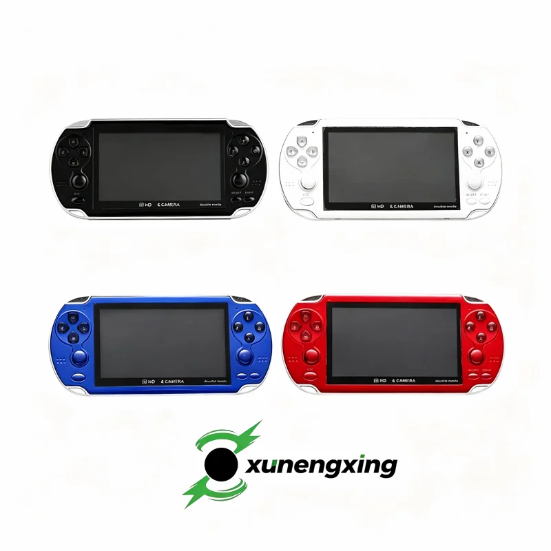 Handheld Game Console 4.3 Inch IPS Screen Color Retro Game Dual Joystick Handheld Video Game Console Wireless Wired Controllers
