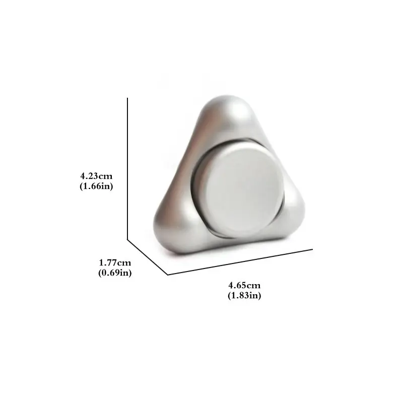 3-Punkt-Gyro-Rotator aus Edelstahl, Fidget-Spinner – zur Stressabbau und -fokus – leises EDC-Taschenspielzeug für Erwachsene, Angstzustände, ADHS