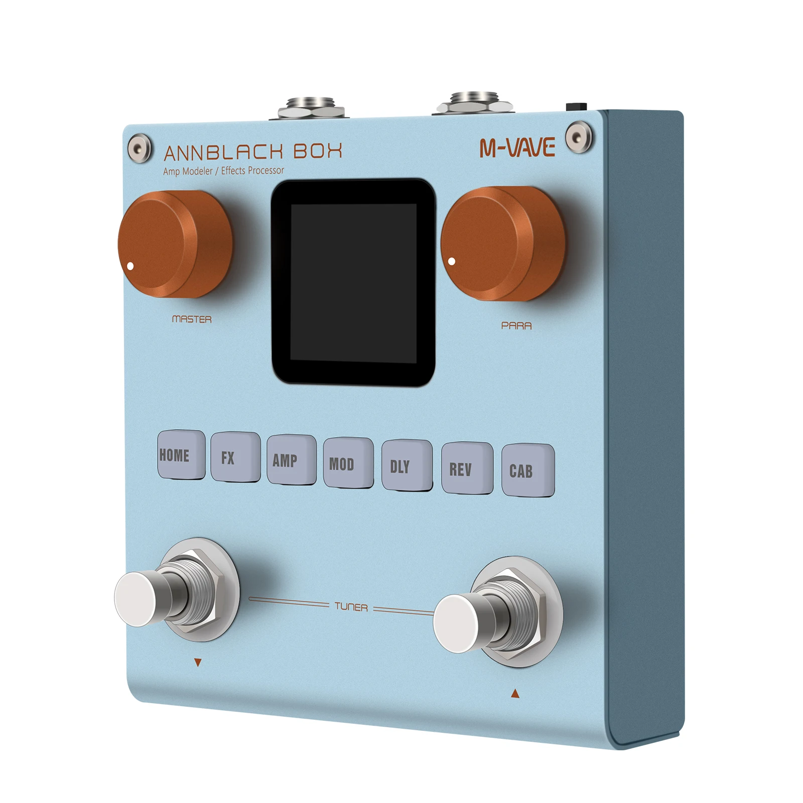 M-VAVE Blackbox Guitar Bass AMP Modeler معالج متعدد التأثيرات 80 إعدادات مسبقة 20 IR Cab 10H دواسة محمولة قابلة لإعادة الشحن #4