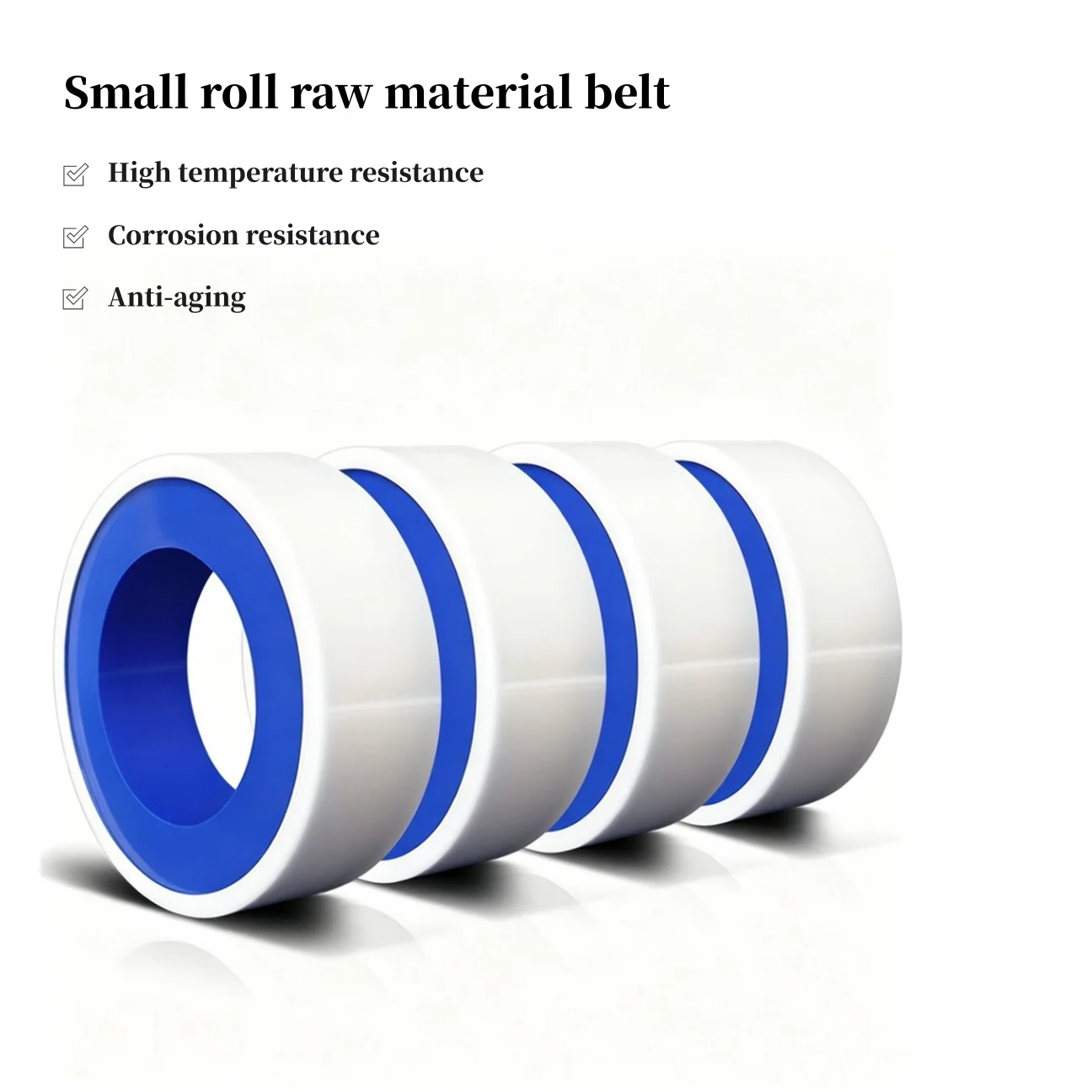 10 Rolls, Teflon Water Heating Tape, Pipe Sealing and Pipe Thread Tape, PTFE Water Sealant for Shower Heads, White, 0.47 Inch